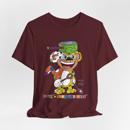 Potz™ Unisex Jersey Short Sleeve Tee – Playful Graphic Tee | Smile Universe Collection