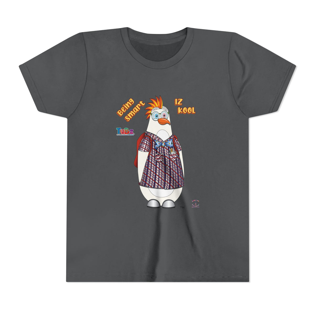 TuBz™ "Being Smart Iz Kool" Youth Graphic T-Shirt - Educational Kids Tee | TuBz4Kidz