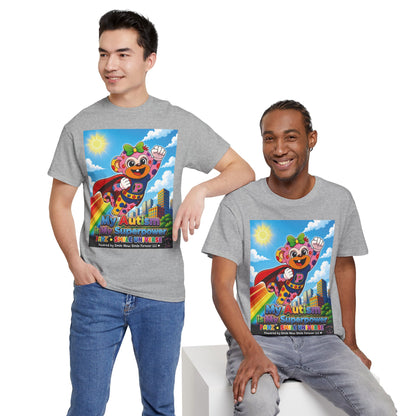 Panz™ Unisex Heavy Cotton™ Tee – "My Autism is My Superpower" Graphic | Smile Universe Collection
