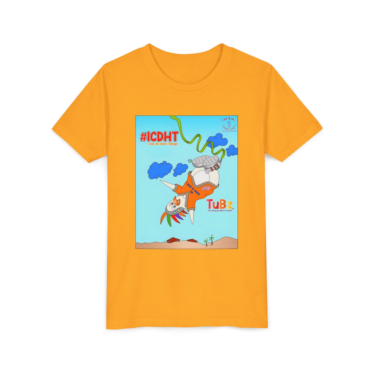 TuBz™ "I Can Do Hard Things" Youth T-Shirt - Motivational Kids Graphic Tee