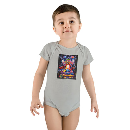 Panz™ Baby Short Sleeve Onesie® – "My Energy is Powerful" Graphic Bodysuit | Smile Universe Collection