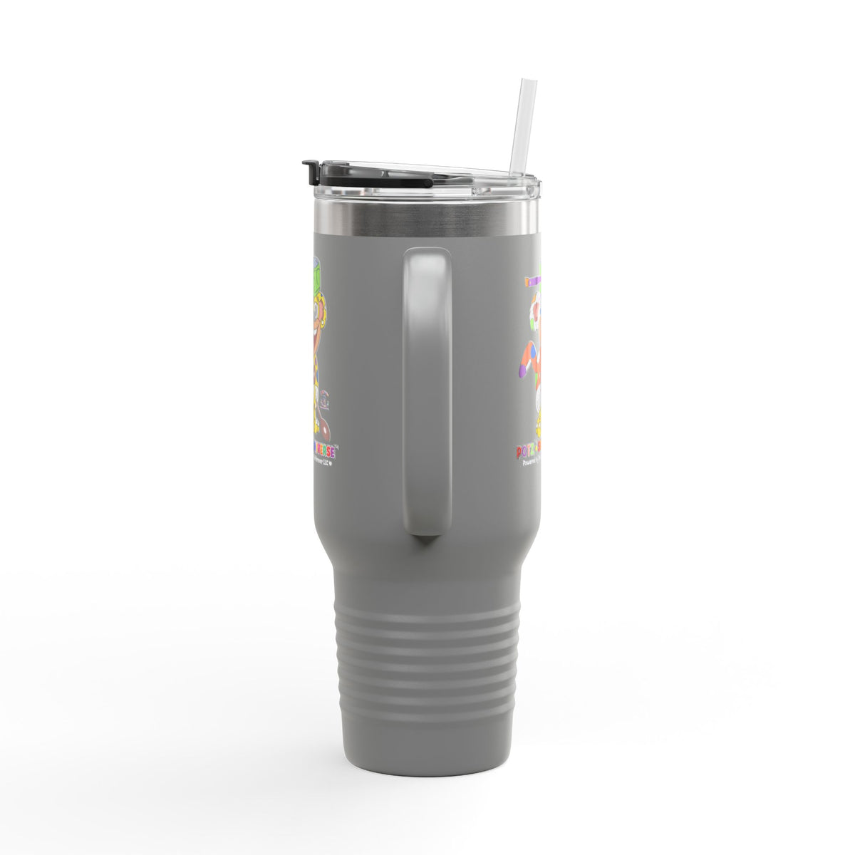 Potz™ Insulated Travel Mug 40oz – Playful Graphic Tumbler | Smile Universe Collection
