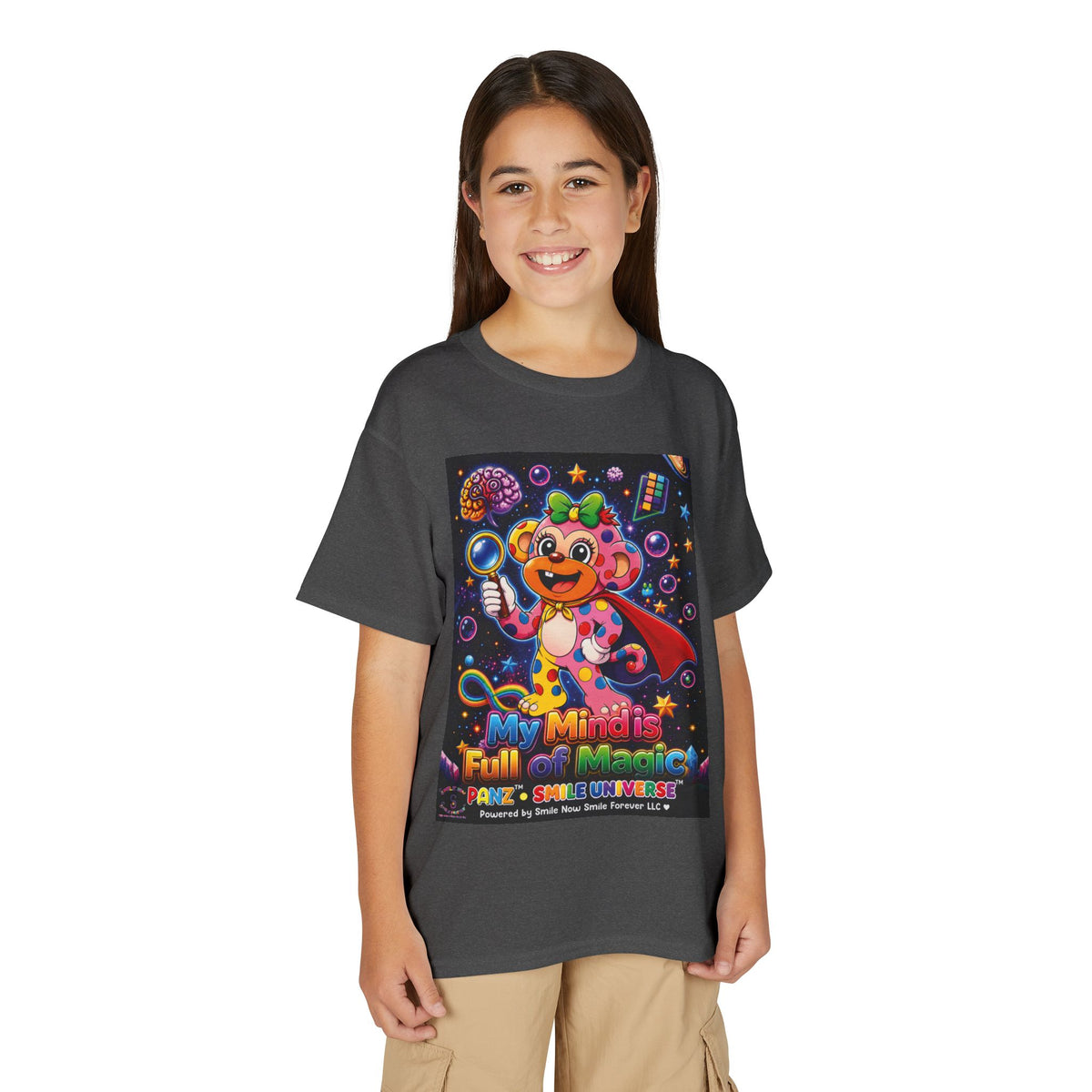 Panz™ Youth DryBlend® T-Shirt – "My Mind is Full of Magic" Graphic | Smile Universe Collection