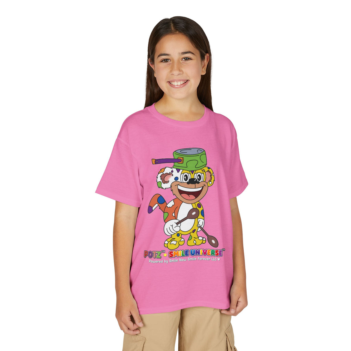 Potz™ Youth DryBlend® T-Shirt – Playful Graphic Tee | Smile Universe Collection