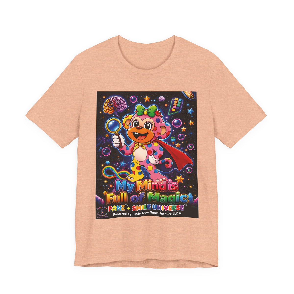Panz™ Unisex Jersey Short Sleeve Tee – "My Mind is Full of Magic" Graphic | Smile Universe Collection