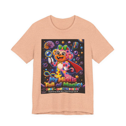 Panz™ Unisex Jersey Short Sleeve Tee – "My Mind is Full of Magic" Graphic | Smile Universe Collection