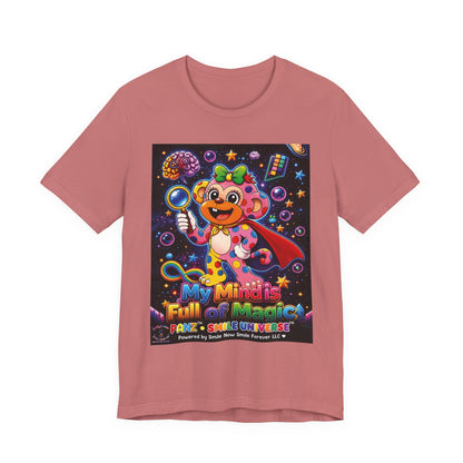 Panz™ Unisex Jersey Short Sleeve Tee – "My Mind is Full of Magic" Graphic | Smile Universe Collection