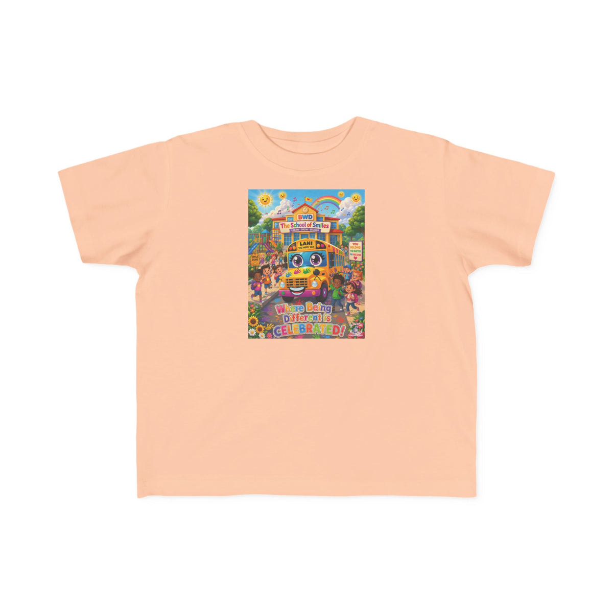 Lani™ Toddler's Fine Jersey Tee – "Where Being Different is CELEBRATED!" Graphic Shirt