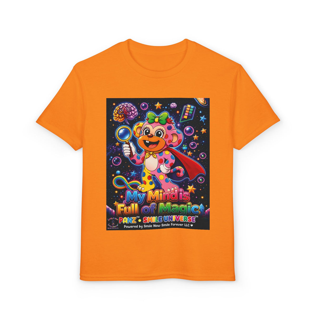 Panz™ Youth DryBlend® T-Shirt – "My Mind is Full of Magic" Graphic | Smile Universe Collection