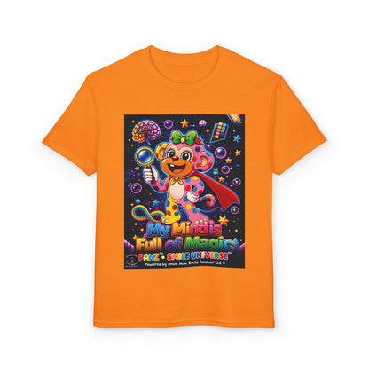 Panz™ Youth DryBlend® T-Shirt – "My Mind is Full of Magic" Graphic | Smile Universe Collection