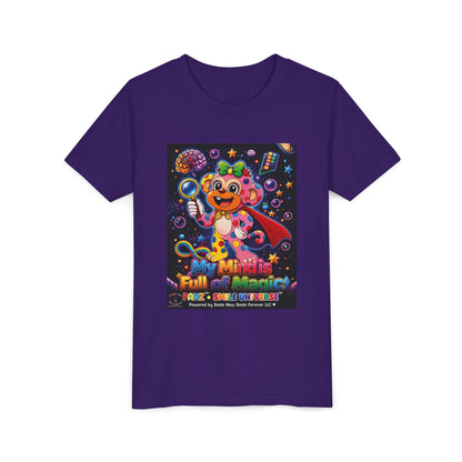 Panz™ Youth Short Sleeve Tee – "My Mind is Full of Magic" Graphic | Smile Universe Collection