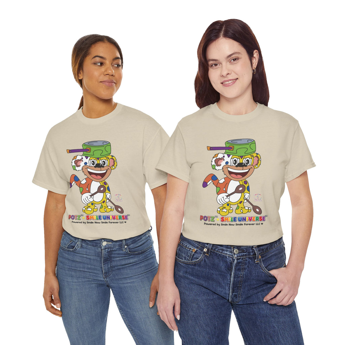 Potz™ Unisex Heavy Cotton™ Tee – Playful Graphic Tee | Smile Universe Collection
