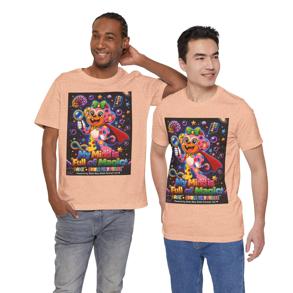 Panz™ Unisex Jersey Short Sleeve Tee – "My Mind is Full of Magic" Graphic | Smile Universe Collection