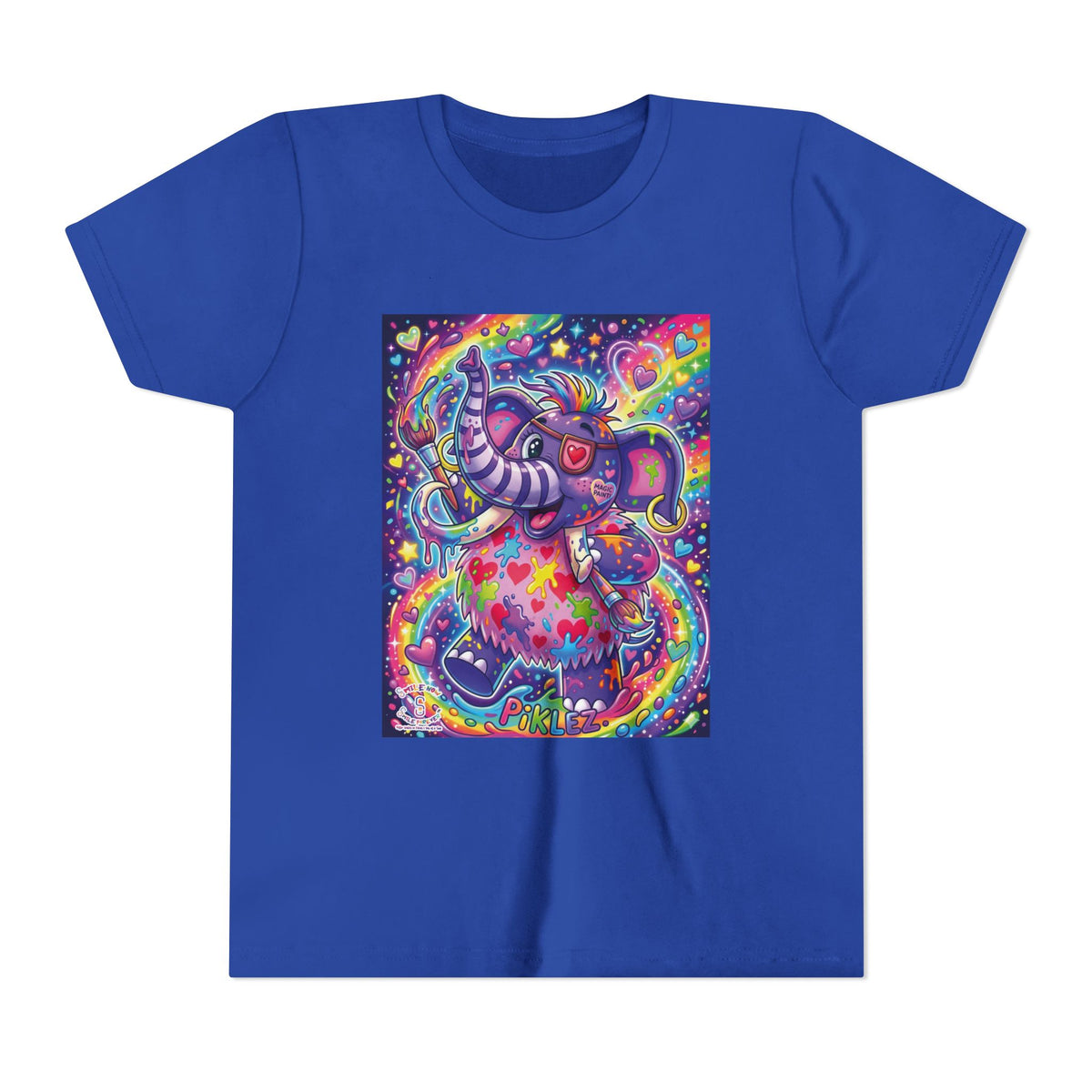 Piklez™ Youth Short Sleeve Tee – "Magic Paint!" Graphic Shirt | Smile Universe Collection