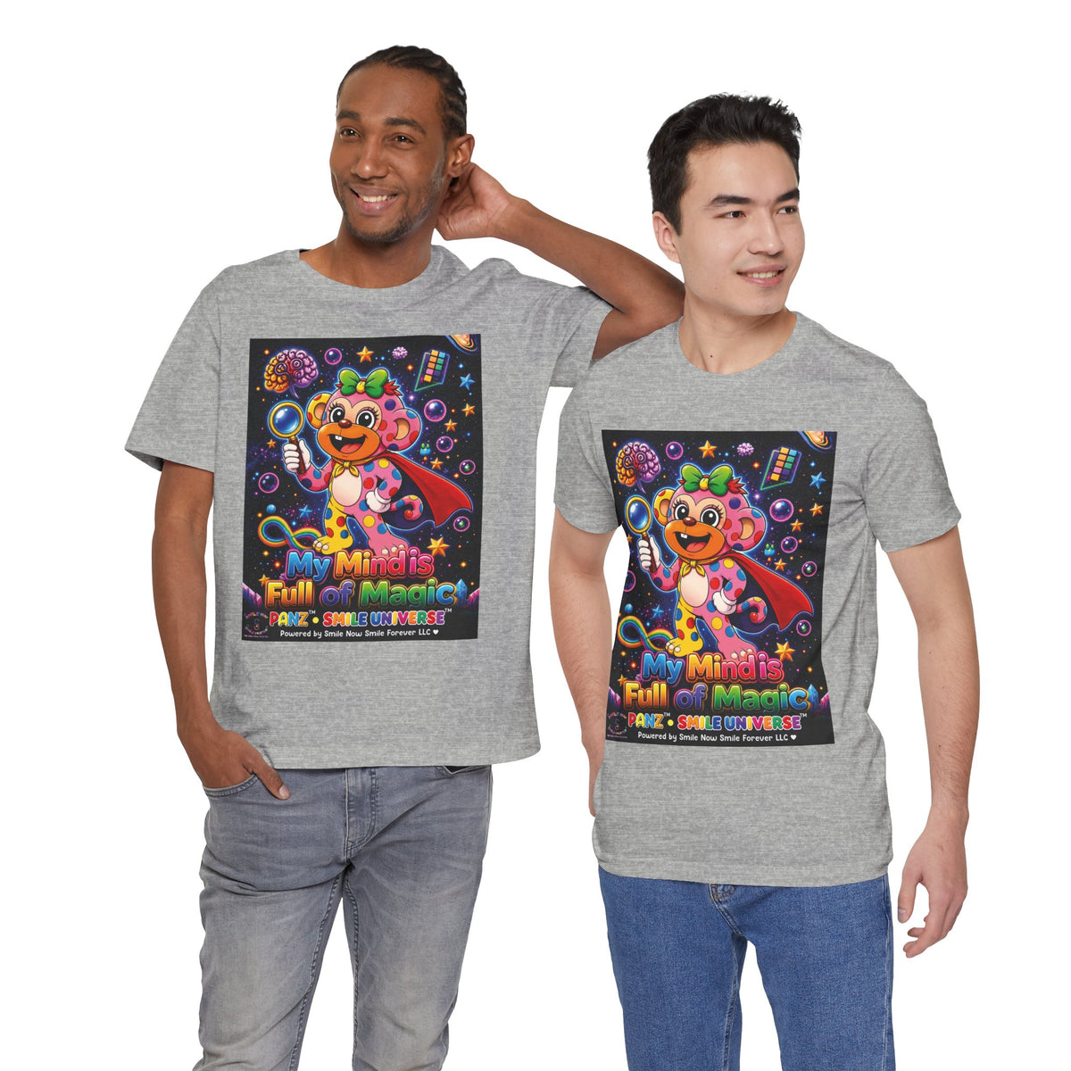 Panz™ Unisex Jersey Short Sleeve Tee – "My Mind is Full of Magic" Graphic | Smile Universe Collection
