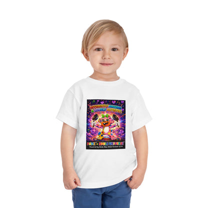 Panz™ Toddler Short Sleeve Tee – "Differently Amazing & Loudly Autistic!" Graphic | Smile Universe Collection