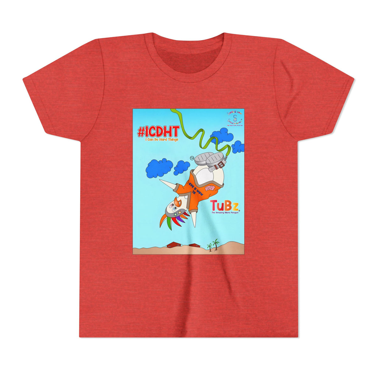 TuBz™ "I Can Do Hard Things" Youth T-Shirt | Youth Short Sleeve Tee - Motivational Kids Graphic Tee