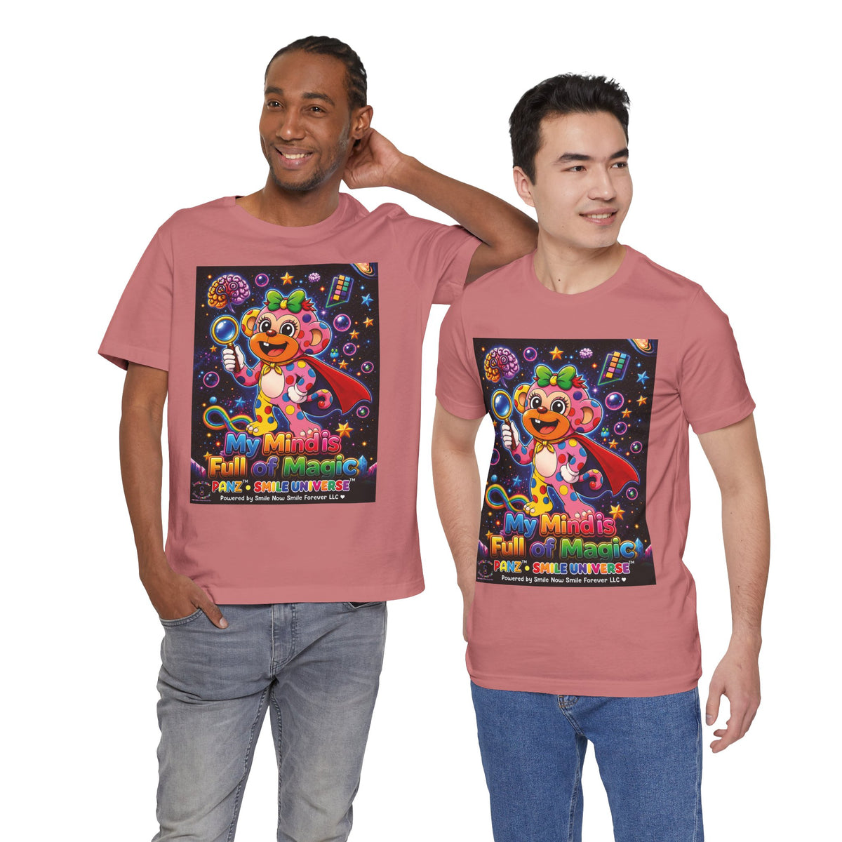 Panz™ Unisex Jersey Short Sleeve Tee – "My Mind is Full of Magic" Graphic | Smile Universe Collection