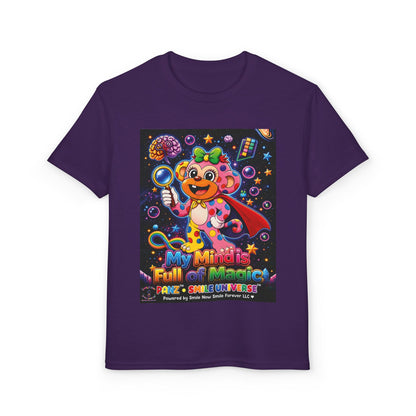 Panz™ Youth DryBlend® T-Shirt – "My Mind is Full of Magic" Graphic | Smile Universe Collection