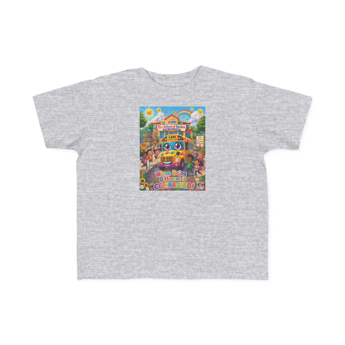 Lani™ Toddler's Fine Jersey Tee – "Where Being Different is CELEBRATED!" Graphic Shirt