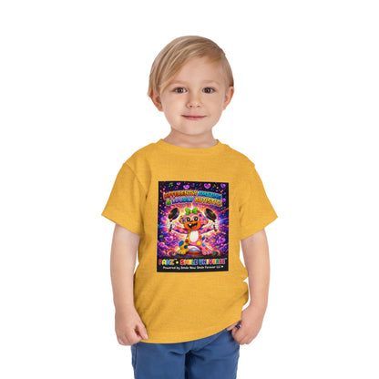 Panz™ Toddler Short Sleeve Tee – "Differently Amazing & Loudly Autistic!" Graphic | Smile Universe Collection