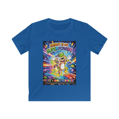 Potz™ Kids Softstyle Tee – "Energy is My Superpower!" Graphic Tee | Smile Universe Collection