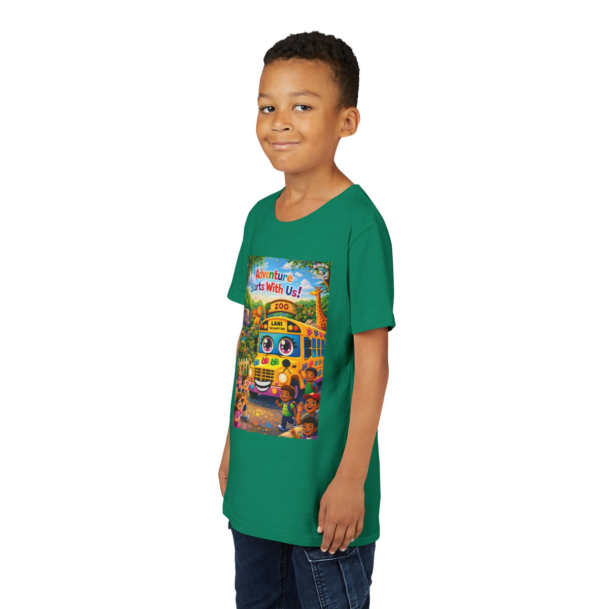 Lani™ Youth Short Sleeve Tee – "Adventure Starts With Us!" Graphic