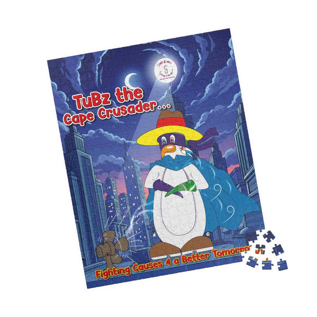 TuBz™ Puzzle (110, 252, 520-piece) – "Fighting Causes 4 a Better Tomorrow" Graphic | Smile Universe Collection