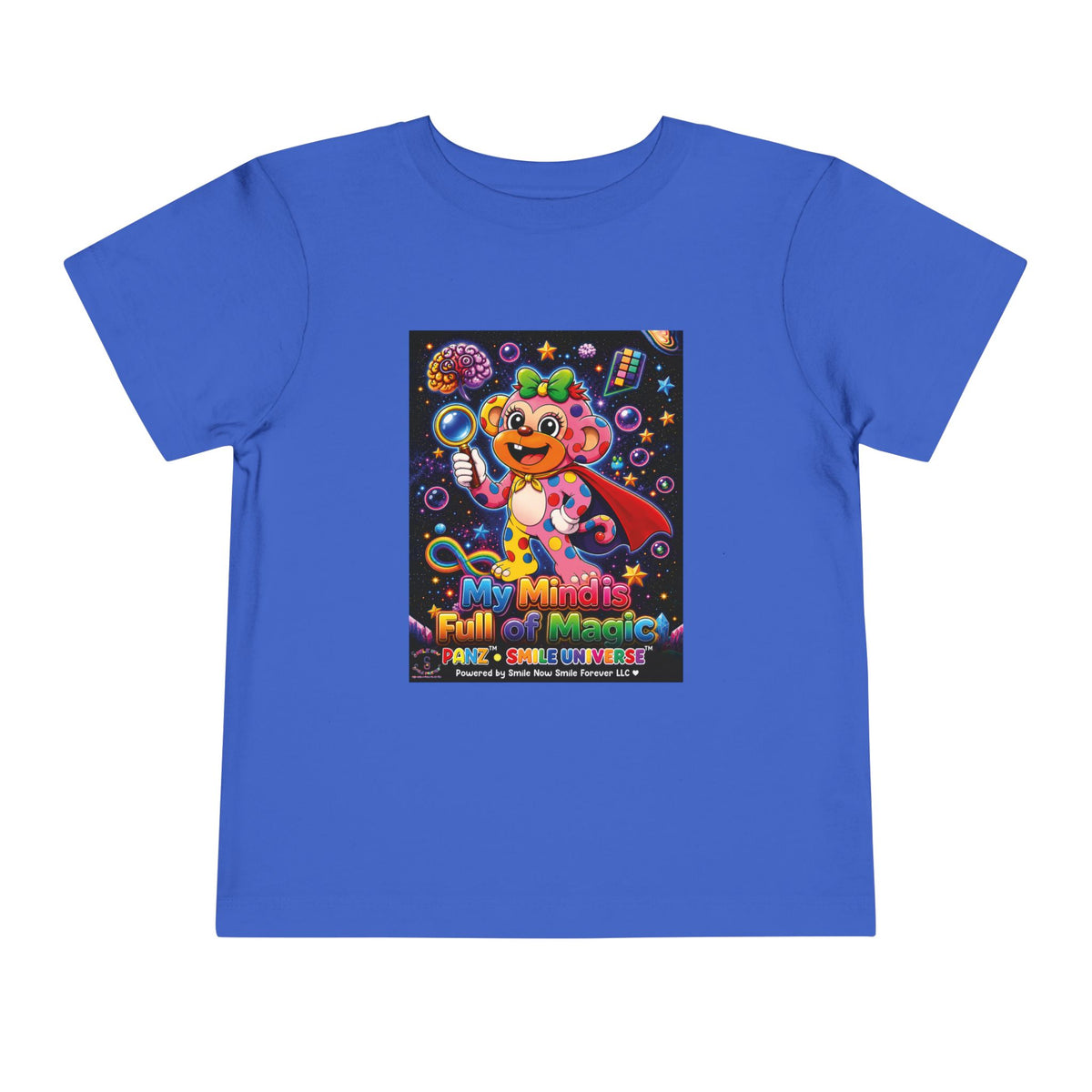 Panz™ Toddler Short Sleeve Tee – "My Mind is Full of Magic" Graphic | Smile Universe Collection