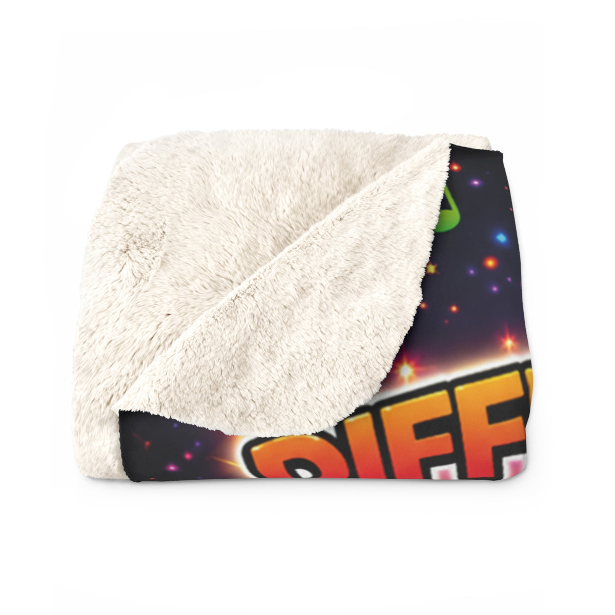 Panz™ Sherpa Fleece Blanket – "Differently Amazing & Loudly Autistic!" Graphic | Smile Universe Collection