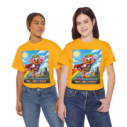 Panz™ Unisex Heavy Cotton™ Tee – "My Autism is My Superpower" Graphic | Smile Universe Collection