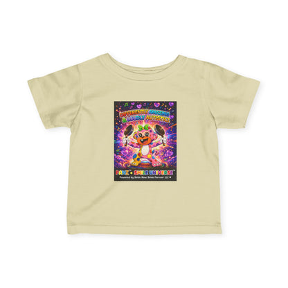 Panz™ Infant Fine Jersey Tee – "Differently Amazing & Loudly Autistic!" Graphic | Smile Universe Collection