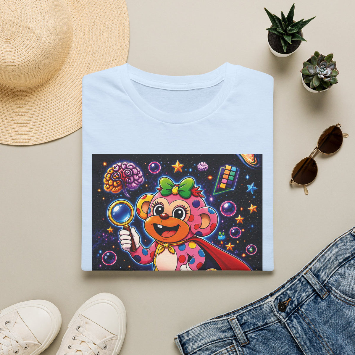 Panz™ Unisex Softstyle T-Shirt – "My Mind is Full of Magic" Graphic | Smile Universe Collection