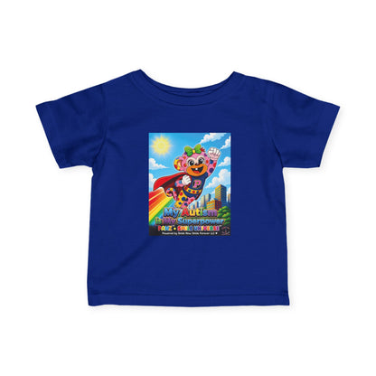 Panz™ Infant Fine Jersey Tee – "My Autism is My Superpower" Graphic | Smile Universe Collection