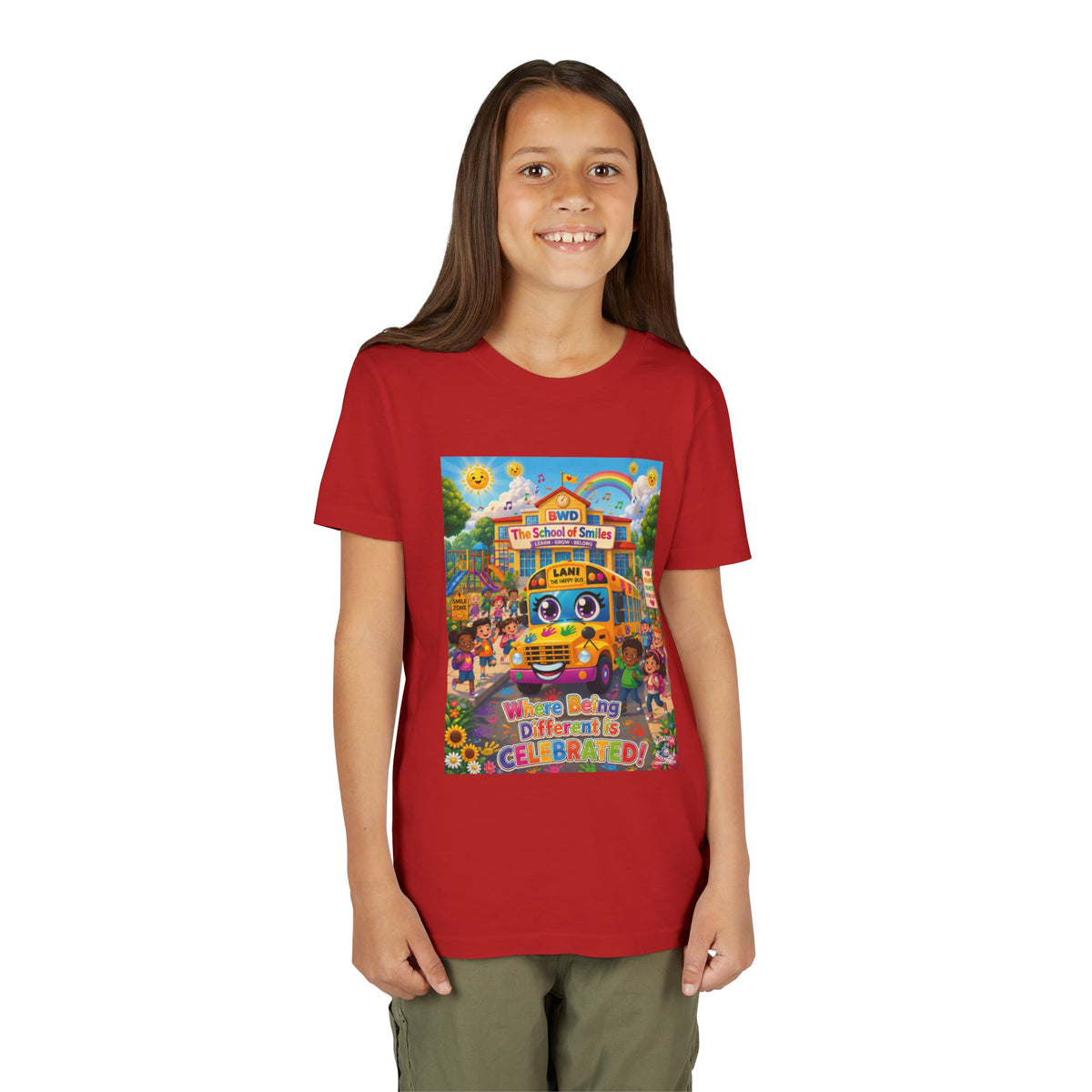Lani™ Youth Short Sleeve Tee – "Where Being Different is CELEBRATED!" Graphic Shirt