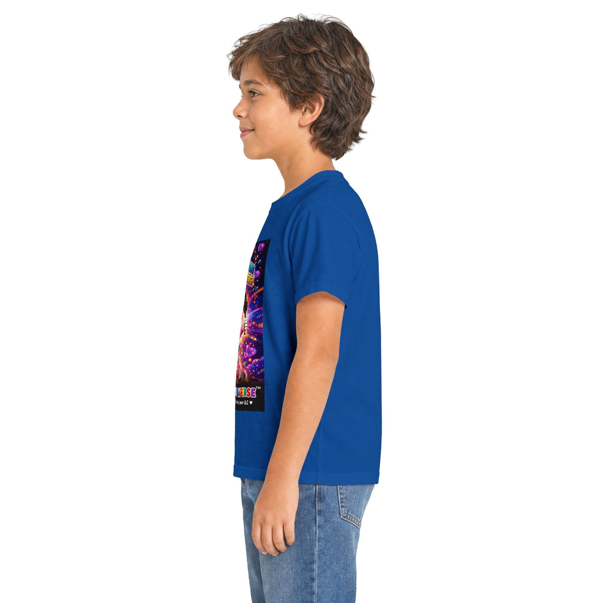 Panz™ Kids Softstyle Tee – "Differently Amazing & Loudly Autistic!" Graphic | Smile Universe Collection