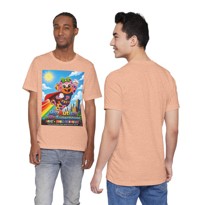 Panz™ Unisex Jersey Short Sleeve Tee – "My Autism is My Superpower" Graphic | Smile Universe Collection