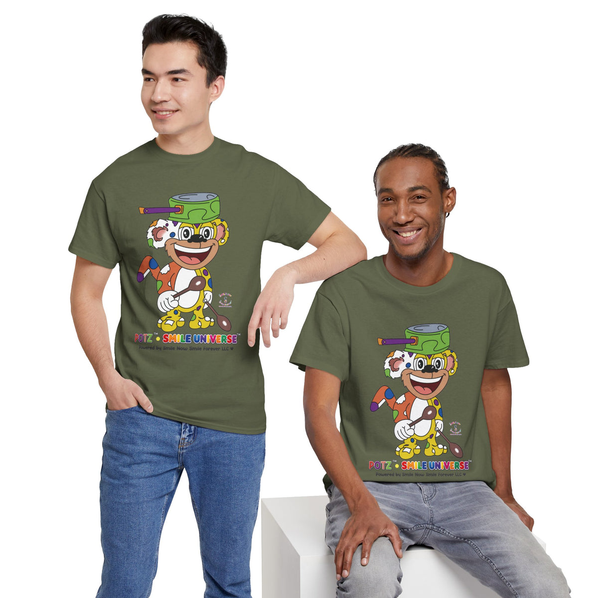 Potz™ Unisex Heavy Cotton™ Tee – Playful Graphic Tee | Smile Universe Collection