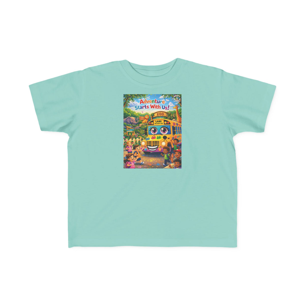 Lani™ Toddler's Fine Jersey Tee – "Adventure Starts With Us!" Graphic