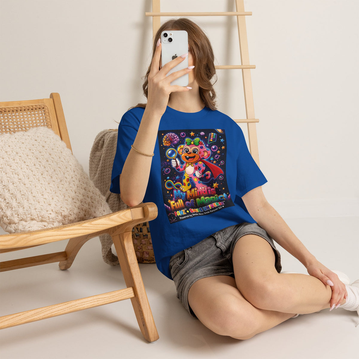 Panz™ Unisex Heavy Cotton™ Tee – "My Mind is Full of Magic" Graphic | Smile Universe Collection