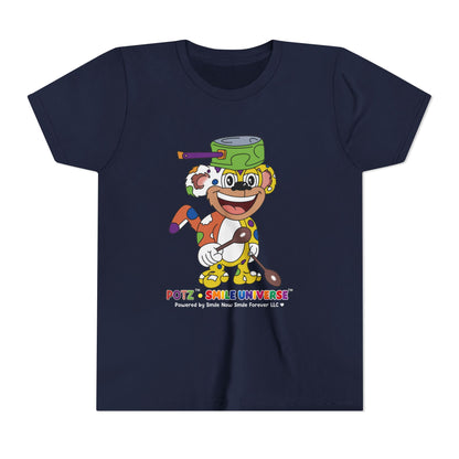 Potz™ Youth Short Sleeve Tee – Playful Graphic Tee | Smile Universe Collection