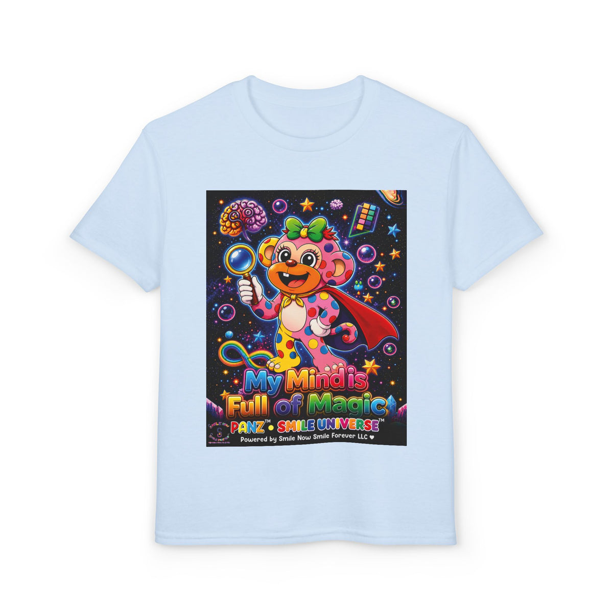 Panz™ Youth DryBlend® T-Shirt – "My Mind is Full of Magic" Graphic | Smile Universe Collection