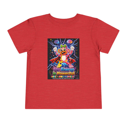 Panz™ Toddler Short Sleeve Tee – "My Energy is Powerful" Graphic Tee | Smile Universe Collection