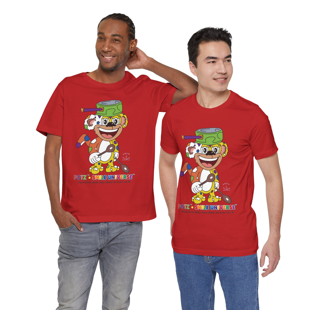 Potz™ Unisex Jersey Short Sleeve Tee – Playful Graphic Tee | Smile Universe Collection
