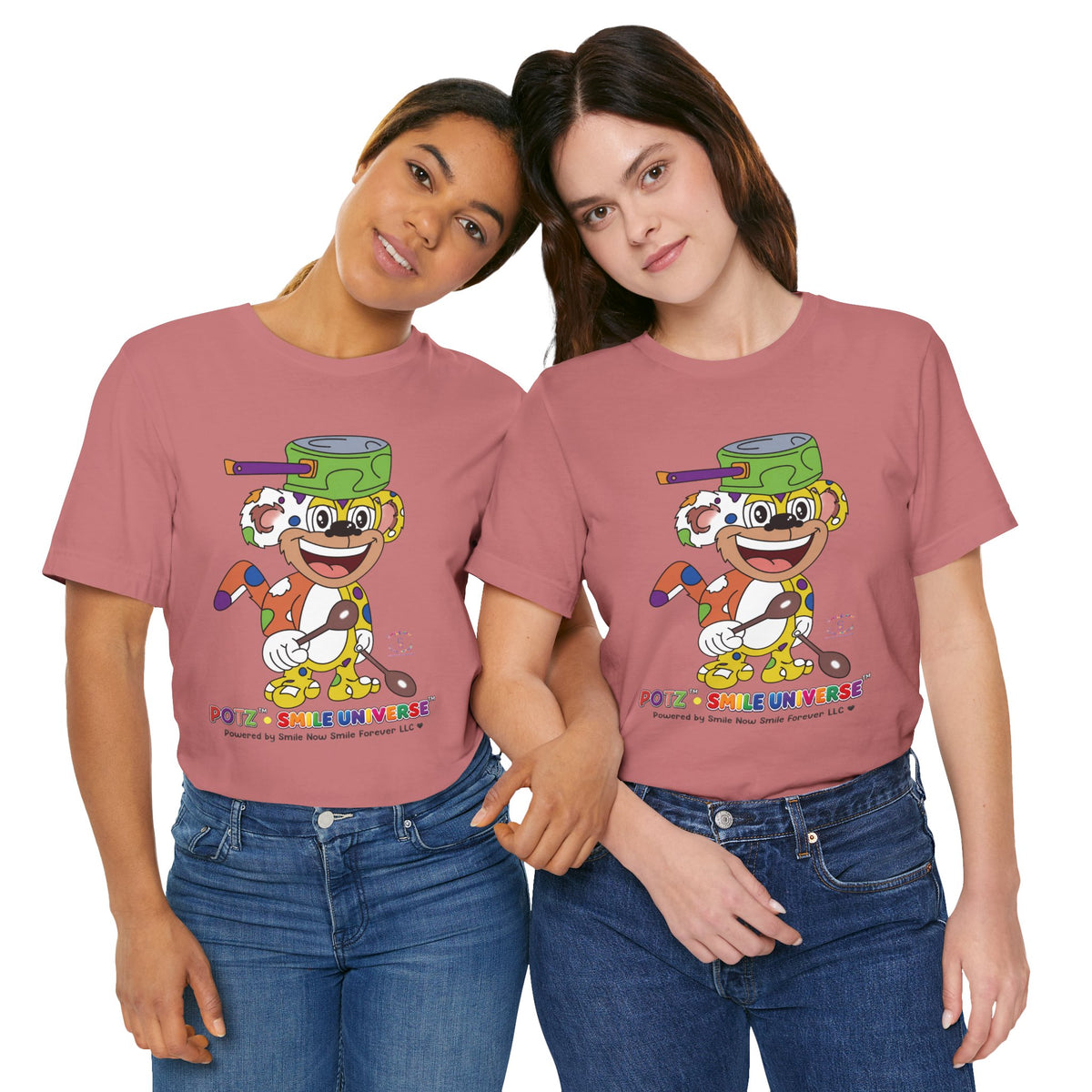 Potz™ Unisex Jersey Short Sleeve Tee – Playful Graphic Tee | Smile Universe Collection
