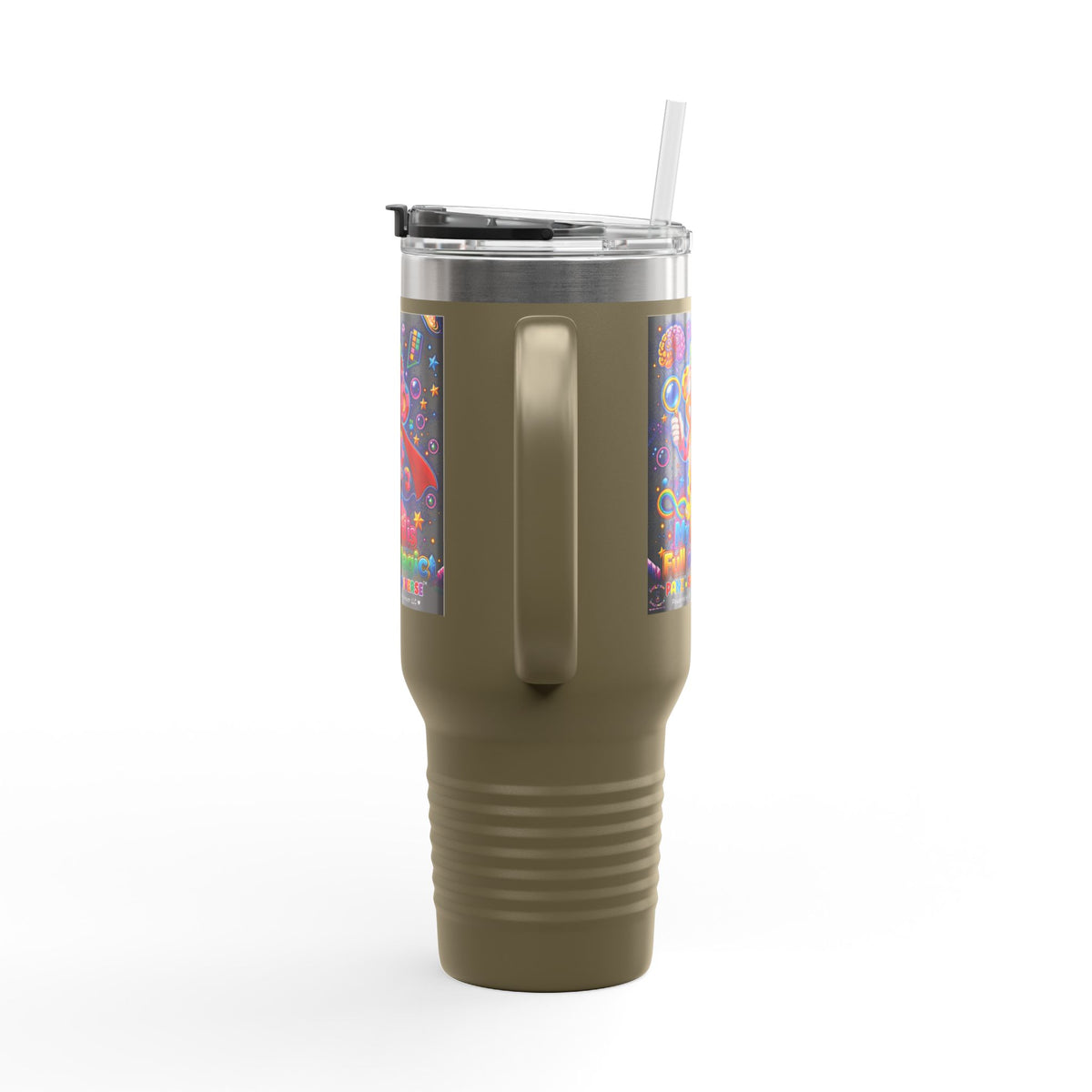 Panz™ 40oz Insulated Travel Mug – "My Mind is Full of Magic" Graphic | Smile Universe Collection