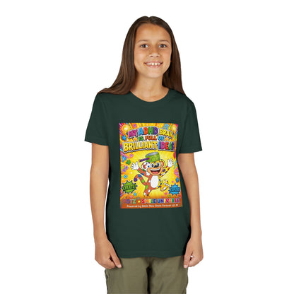 Potz™ Youth Short Sleeve Tee – "My ADHD Brain is Full of Brilliant Ideas!" Graphic Tee | Smile Universe Collection