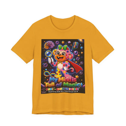 Panz™ Unisex Jersey Short Sleeve Tee – "My Mind is Full of Magic" Graphic | Smile Universe Collection