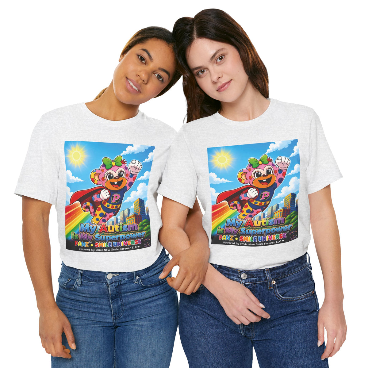 Panz™ Unisex Jersey Short Sleeve Tee – "My Autism is My Superpower" Graphic | Smile Universe Collection
