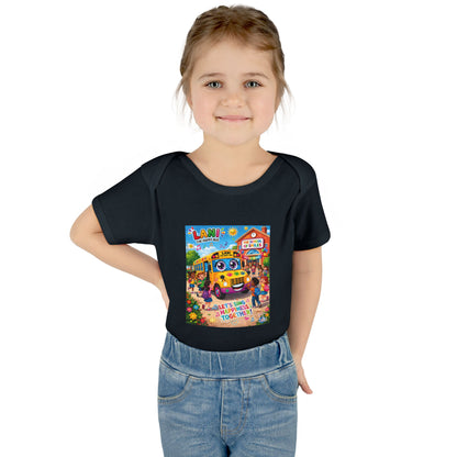 Lani™ Infant Baby Rib Bodysuit – "Let's Sing Happiness Together!" Graphic